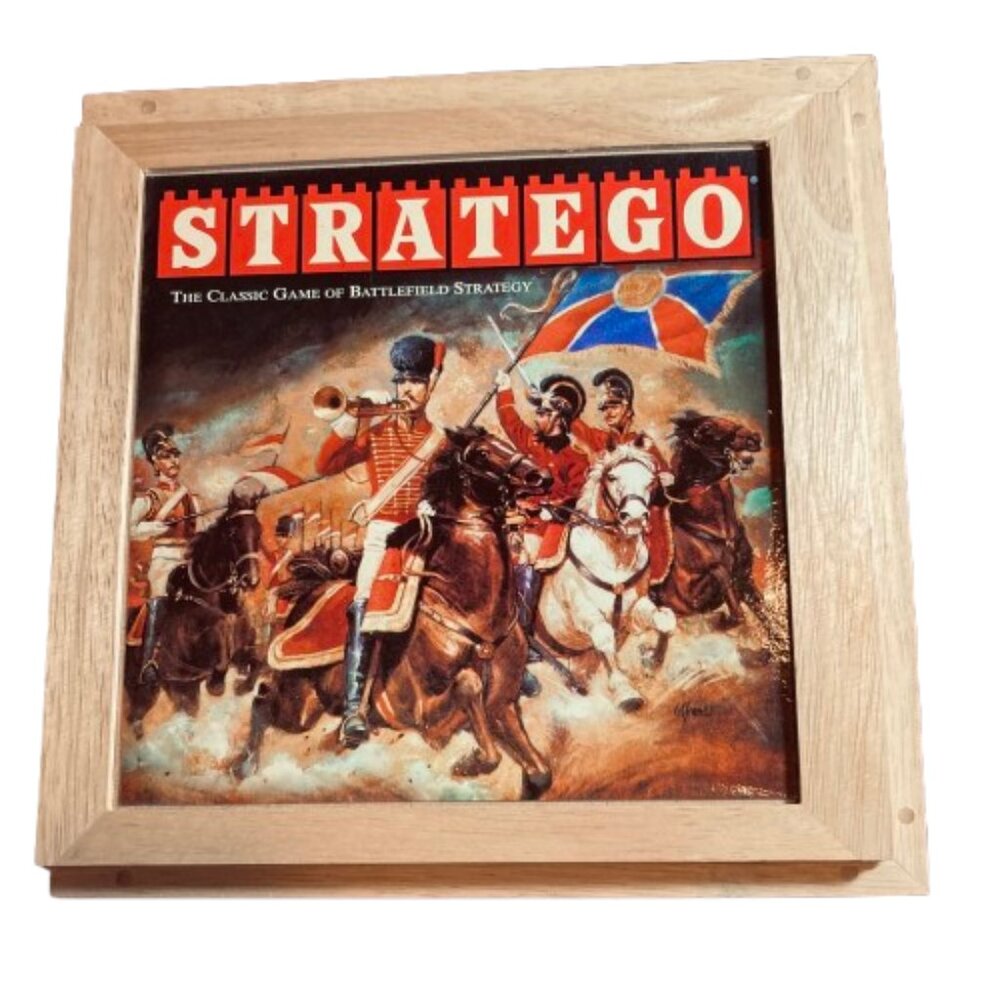 Stratego Game, Milton Bradley, Classic Game in Wooden Box, Special Edition, OS